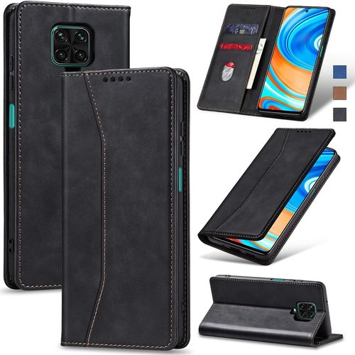 Ershi-Coque Pour Xiaomi Redmi Note 9s/9 Pro, Housse Etui En Cuir Pu Portefeuille [Antichoc] [Magnétique] [Porte Cartes] [Stand Fon[8