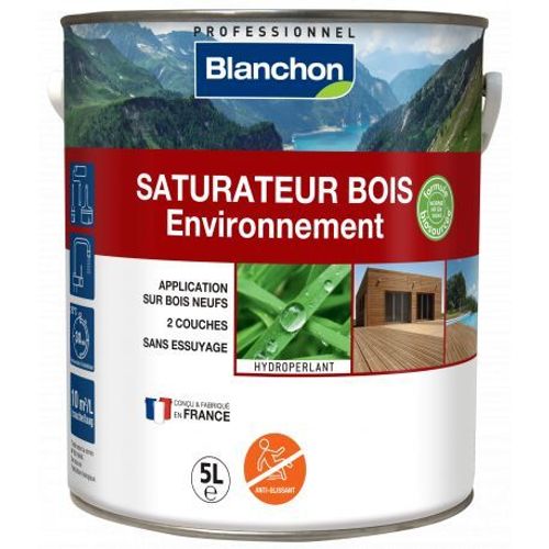 Saturateur bois extérieur - 5 litres - bois naturel - Environnement BLANCHON