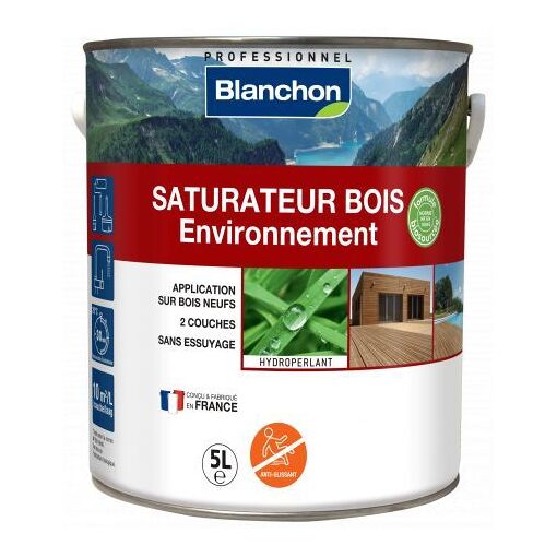 Saturateur bois ext&eacute;rieur - 5 litres - bois naturel -