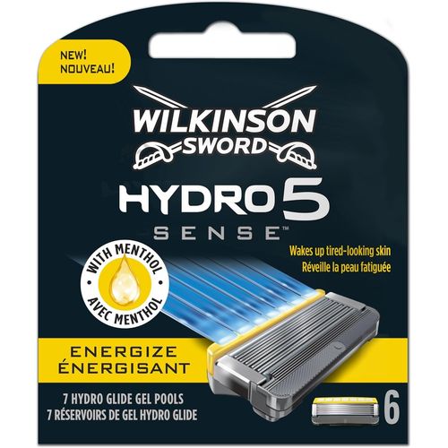 Ershi-Wilkinson - Hydro 5 Energize - Lames De Rasoir Pour Homme - Pack De 6[1005] 