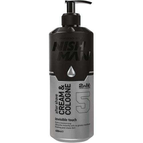 Ershi-Nishman Crème Après-Rasage Cologne 05 - Invisible Touch 400ml \U2013 Crème & Cologne 2en1, Après-Rasage Homme Extra Hydratan[1 
