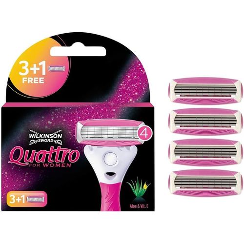 Ershi-Wilkinson - Quattro For Women - Lames De Rasoir Pour Femme - Pack De 4[658] 