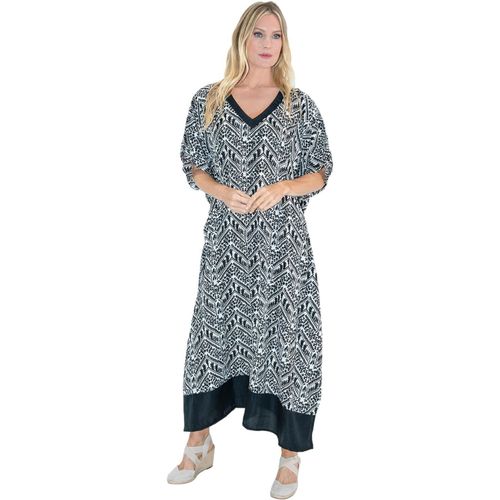 Women Kaftan Tunic Kimono Large Size Dress For Loungewear Holiday Night Clothes Beach Everyday Top Dresses.[E347]