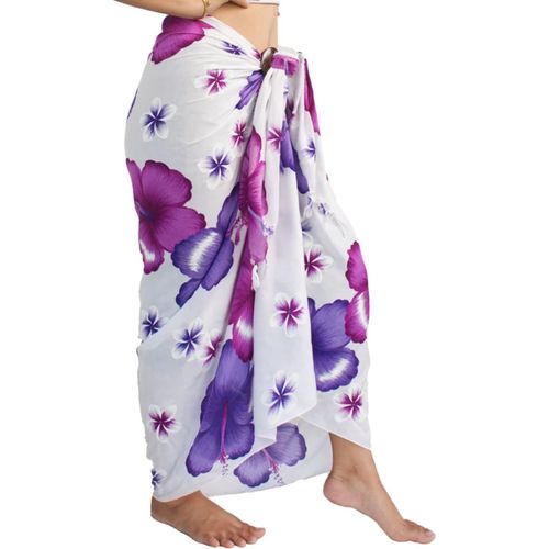 Women's Beach Pareos-Transparent Skirt Flower One Size.[E612]