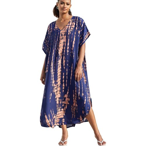 Summer Long Kaftan Bohemian Beach Kimono Swimsuit Cover Up Dress Plus Size For Women.[E389]