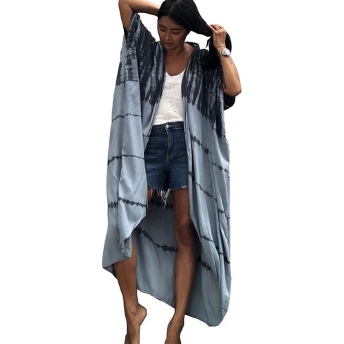 Summer Long Kaftan Bohemian Beach Kimono Swimsuit Cover Up Dress Plus Size For Women.[E399]