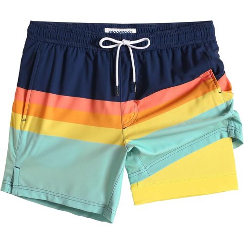 Short De Bain Homme Maillot 2-In-1 Séchage Rapide Slip Doublure Pour Vacances Sur La Plage Sport Surf 5.5.[E423]