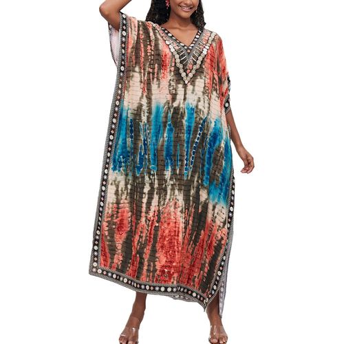 Women Bathrobe Kaftan Kimono Homewear Kimono Beach Maxi Dress Bikini Cover Ups Tops.[E227]