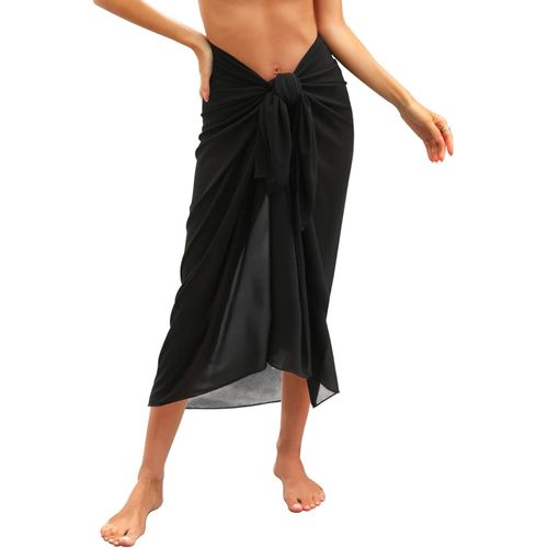 Pareo Women's Beach Sarong Beach Wrap Skirts Cover Up Bikini Cover Up Beach Covers Beachwear Semi Transparent.[E509]