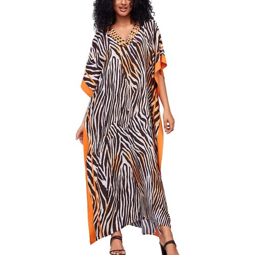Summer Spacious Kaftan Dress Bohemian Beach Bikini Covers Plus Size Dress For Women.[E287]