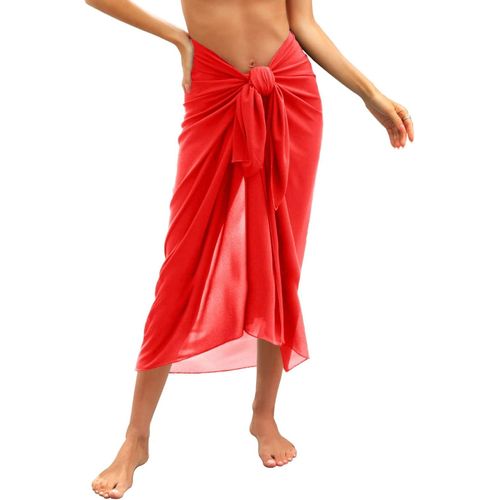 Pareo Women's Beach Sarong Beach Wrap Skirts Cover Up Bikini Cover Up Beach Covers Beachwear Semi Transparent.[E511]
