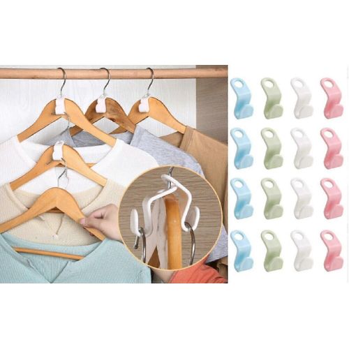 40 Pcs Vêtements Cintre Connecteur Crochets Placard Cintres Organisateur Clip peu encombrant