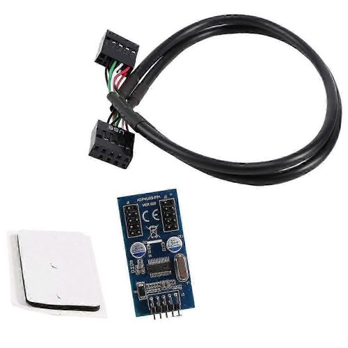 9Pin USB Header Male 1 to 2/4 Female Extension Cable Card Desktop 9Pin USB HUB USB 2.0 9 Pin Connector Adapter 30cm 1PCS JN