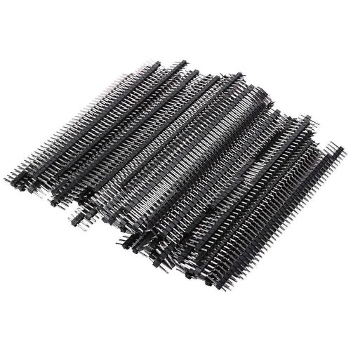 100pcs Broches D'en-Tête Mâles, Droite À Une Rangée 40 Broches 0,1 Pouce (2,54 Mm) Connecteur D'en-Tête Mâle À Broches Pcb Board Pin Connector Composant Électronique Raw Mater 