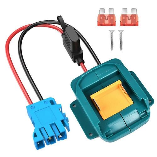 Adaptateur De Roue D'alimentation Pour Batterie 18v Avec Connecteur De Faisceau De Câbles Et Fusible Pour Roue D'alimentation Peg-Perego 12 Volts