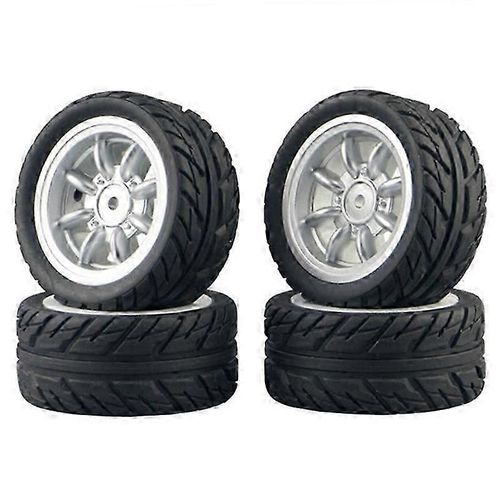 Pneu en caoutchouc 4 pièces pour SG1603 SG1604 SG1605 UD1601 UD1602 UD1603 UD1604 1/16 RC Pièces de mise à niveau de voiture, argent JP