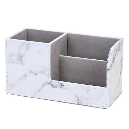 organisateur de bureau en cuir, support de fournitures de bureau boîte de rangement de papeterie de bureau pour carte de visite, styloNOUVEAU