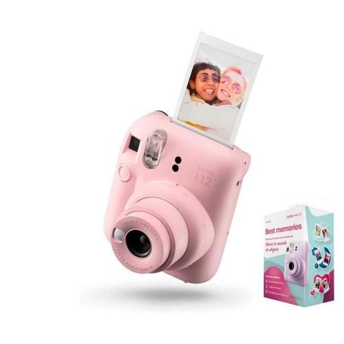 Kit Fujifilm Best Memories Instax Mini 12 Blossom Rose Appareil Photo Instantané