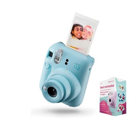 Kit Fujifilm Best Memories Instax Mini 12 Bleu Pastel Appareil Photo Instantané