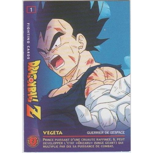 Carte N°1, Vegeta Guerrier De L'espace