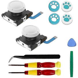 2-Pack Replacement Joystick Analog Thumbstick Part For Nintendo Switch Lite Joy-Con Controller - With Repair Tool Kit Js