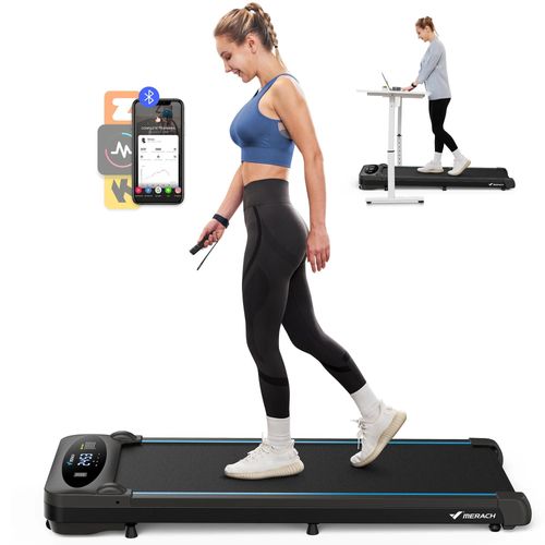 Tapis De Course, Merach, 3 En 1, 1-6km/H , 2.75hp, Connecté App, Ecran Lcd, Avec Télécommande