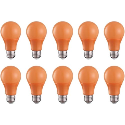 Ershi-E27 Ampoule Led Orange, Convient Pour Ac220-240v, Equivalent À 30w Lampe, Lumière Halloween/Christmas/Festival, Bar/Party[5564