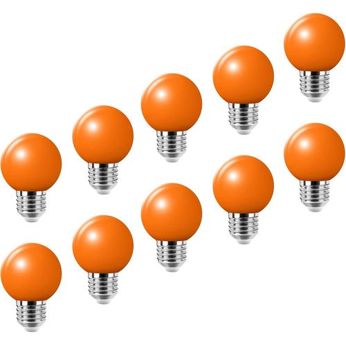 Ershi-E27 Lumière De Golf Orange Led Petite Edison Vis Couleur Ampoule 2w, Ampoule À Économie D'énergie Équivalente À 20w Ampoule [4
