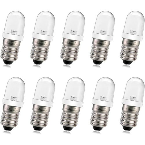 Ershi-E10 Ampoule Led 220v 230v Ac Vis De 8mm Base D'économie D'énergie Led Voyant Led E10 Base De Mise À Niveau De L'ampoule, Bla[6
