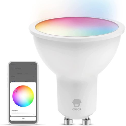 Ershi-Gu10c Ampoule Led Wifi Intelligente Gu10 - Smart Bulb De Couleur Connectée Pour Économie D'énergie - Contrôlable Depuis Smar[4