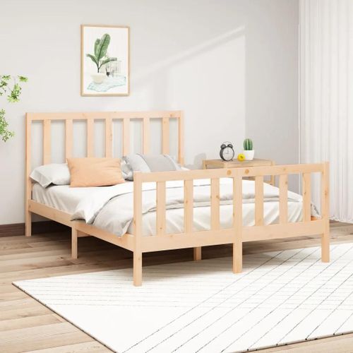 Cadre De Lit Sans Matelas 120x200 Cm Bois De Pin Massif