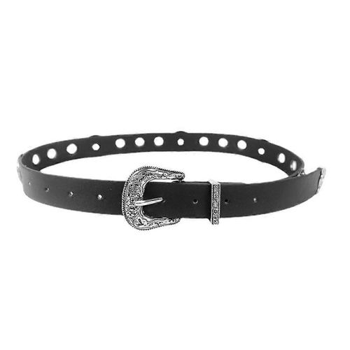 Girls White Waist Belt American Street Dance Jean Belt Decorative Belts