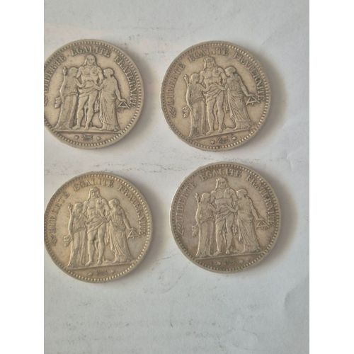 5 Francs Hercule En Argent.