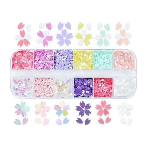 Minuscule Fleur Paillettes Flocons Pour Bricolage Manucure Design Printemps Ongles Accessoires