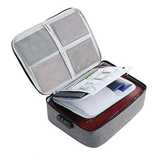 Support De Poche De Fichier Important, Boîte D'organisateur De Documents, Sac De Rangement De Documents Étanche Oxford Avec Saf