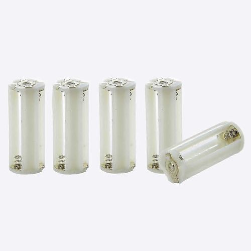 Lampe de poche cylindrique 3 x AAA pile en plastique support boîte 5Pcs JP
