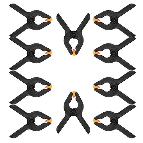 10pc Studio Photo Photographie Lumière Fond Clips Holder Toile de fond Chevilles Pinces DS