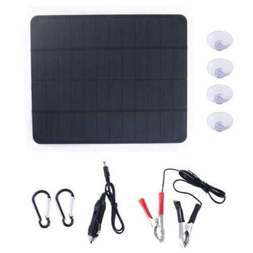 Kit De Panneau Solaire 100w Chargeur D'entretien 12v Chargeur De Batterie Mainteneur De Bateau Rv
