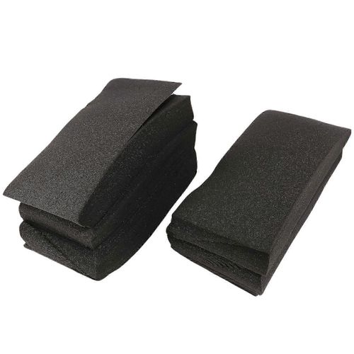 12 pcs panneau de mousse insonorisante, brique en forme de coin de piège à basses, traitement d'isolation acoustique en mousse insonorisante, 12X12X24cm DS
