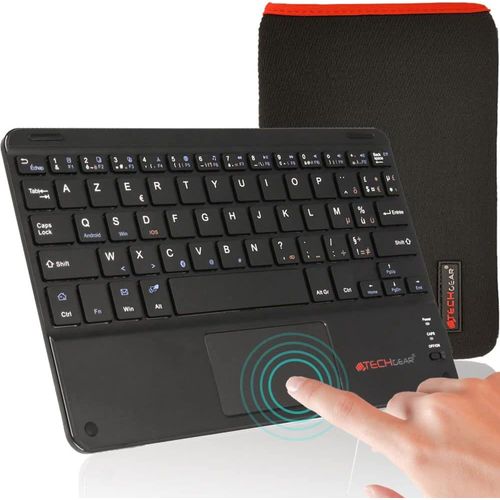 GOTHICANA BY EMPActive Strike Pro Clavier Azerty Bluetooth Sans Fil Avec Pavé Tactile Intégré Pour Samsung Tab A9/A9+ Plus, Tab A8 10,5 2021, A7 Lite Tablette, Tab A 10.1 Tab S9/S8/S7 / Fe/Ultra/Plus