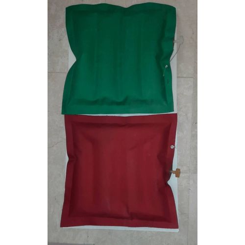 Lot De 2 Coussins / Oreillers De Camping Ou Plage Gonflables, Bicolores , 36 X 36 Cm