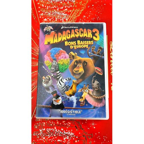 Madagascar 3 – Bons Baisers D’Europe (Dvd, Animation Dreamworks, Vf, Pal) – Comédie Animalière, Aventure Circassienne, Film Pour Toute La Famille – Vendu Par Blaspo Fr