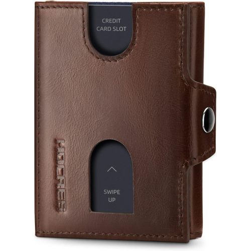 ChenQuanSarl-Portecarte De Crédit En Cuir Véritable, Portefeuille Fin Pour Homme, Fermeture Rfid Avec Compartiment À Monnaie Zippé, 5 Emplacements Pour Cartes, Portefeuilles Minimalistes Pour Homme A