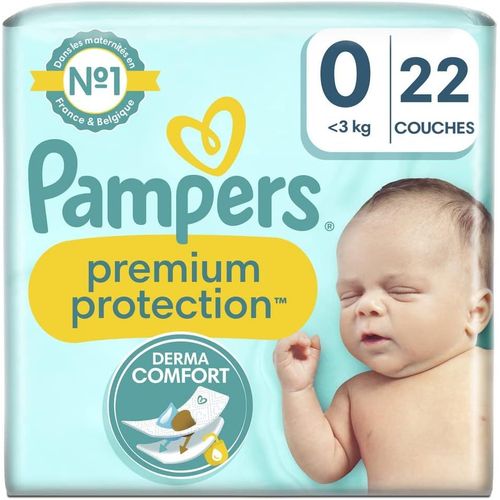 Chenquansarl-B¿¿B¿¿ Couches Taille 0 ( 3 Kg) Premium, 22 Couches, Notre N¡Ã1 Pour La Protection Des Peaux Sensibles