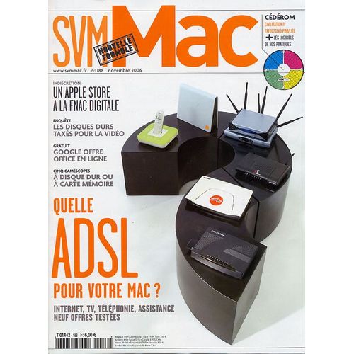 Svm Mac  N° 188 : Quelle Adsl Pour Votre Mac ?