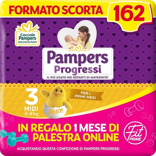 Chenquansarl-Progressi & Fit Prime Midi, 162 Couches Taille 3 (4-9 Kg)
