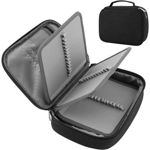 Chenquansarl-Feutre Trousse Multifonction,Trousse Crayon Grande Capacité,23x17x7cm Plumier Sac À Crayons Pochette,Trousse 4 Compartiments 72 Emplacement,Détachables Trousse A Crayon,Pour Collège,Trav