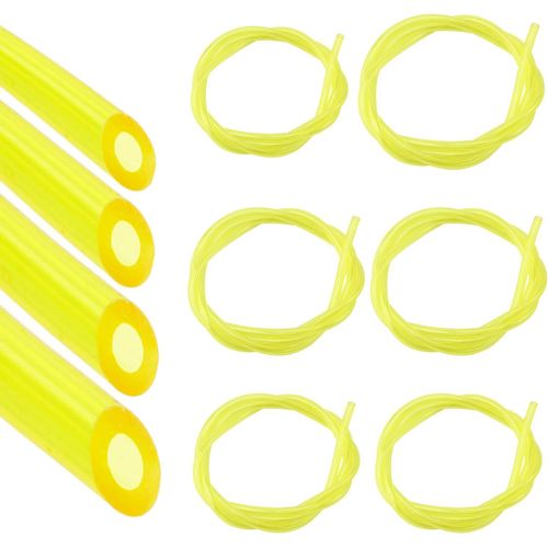 YEMAESRE-6Pcs Tuyau Durite D'Essence 1,3M, Durite Essence, Diamètre 3*6Mm, 3*5Mm, 2.5*5Mm, 2*3.5Mm, Pour Souffleurs Coupe-Bordures, Tronçonneuses, Débroussailleuses, Tuyau De Carburant Flexible Et Du