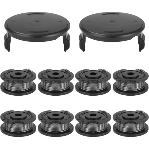 YEMAESRE-Bobine De Fil De Rechange Pour Débroussailleuse,Pour Bosch Strimmer Art 23 Sl 26Sl Art2300 Coupe Bordures, Ø1,6 Mm-5M De Longueur Fil Remplacements Coupe Bordure,8 Bobine Coupe Bordure,2 Cou