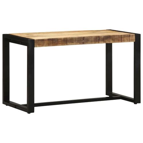 Banc D'entree En Bois Massif De Manguier | 80x35x45 Cm, Compact, Stable Avec Pieds En Metal, Gain De Place, Multifonctionnel